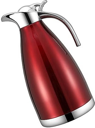 NAMOARLY Botella Térmica Inoxidable Jarra Aislante Para Agua Fría Para Hogar y Oficina Color Rojo Vino Diseño