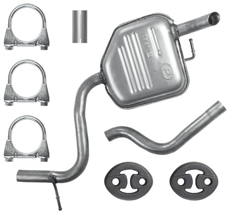 Polmo Schalldämpferset Auspuff Endtopf für Mondeo 3 III MK3 2000-03/2007 1.8 2.0 Schrägheck Stufenheck
