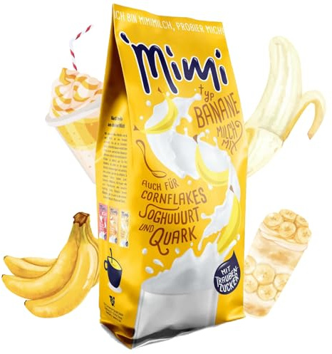 Mimi Milchmix Banane Getränkepulver 24 x 400g - Verteilspack - Milchlösliches Milchmixgetränke - Bananenpulver zum Teilen mit der Familie