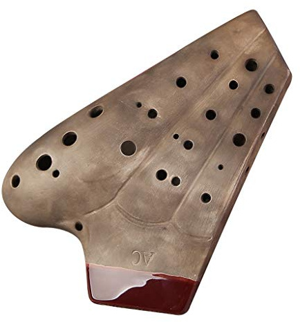 Instrumente, Töpfungsinstrumente, Okarina, Okarina-Instrument, 3-Röhren-Mitteltöner, Vintage-Okarina, Mehrröhren-Okarina-Klangton for professionelle Flöte