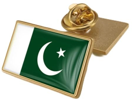 Modischer Charm, Schicke Brosche Mit Pakistanischer Flagge Aus Emaille, Retro Ethno Stil, Patriotisches Revers, Hip Hop Motiv, Geometrische Knöpfe, Anstecknadeln, Schmuck, Neuartiger Trendig