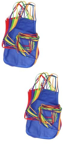 Anneome 2 Sets Malschürzen für Jungen und Mädchen Aus Vliesstoff Malschürzen für Kinder Leicht Zu Reinigendes Design 12 Stück