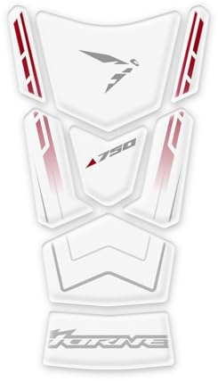 Protège-réservoir compatible avec Honda CB750 Hornet 2023 et suivants GP-1073 (Blanc Perle)