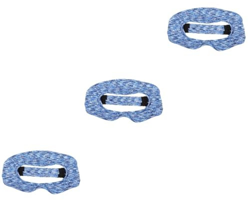 MERRYHAPY 3stücke Atmungsaktive Vr Augenmaske Mit Schweißabsorbierendem Band Waschbare Gesichtsabdeckung Für Vr-headsets Elastische Und Bequeme Passform Für Verbessertes Spielerlebnis