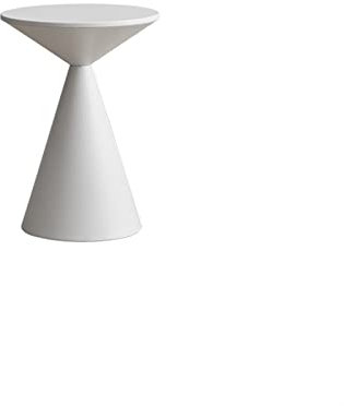 GUIXAN Coffee Table Round Side Table Modern Living Room Sofa Side Small Coffee Table Bedroom Bedside Table Black Mini Metal End Table Sofa Side End Table (Color : Blanc) Full moon