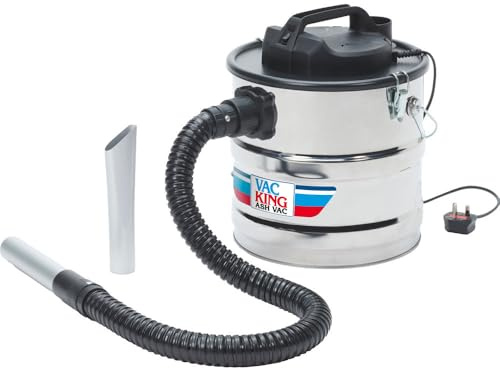 Vac King Ash Vacuum Cleaner, 1200B, Stainless Steel, with Flexible Hose