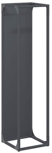 vidaXL Rastrelliera per Legna da Ardere Antracite 25x25x100 cm, portalegna per caminetto, portalegna, Supporto per Legna da ardere