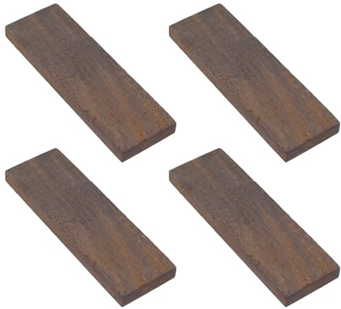 Chinflly Ebony Wood Knife Handle Scales, 4 PCS