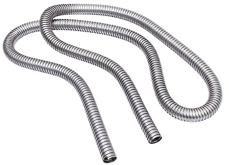 BRIGHTFUFU Tubo Flessibile in Acciaio 304 Protezione Per Cavi Metri Guaina Per Cavi Per Applicazioni Petrolchimiche e Marittime Tubo Filettato Metallo