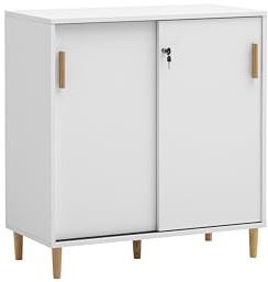 Schildmeyer Torge 160047 Armoire de classement, Blanc mat, 80,1 x 38,2 x 84,8 cm