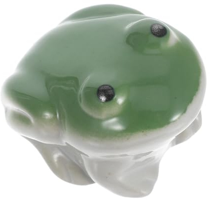 Mipcase Xmas Ceramic Floating Frog Figurine Aquarium Decor Garden Pond