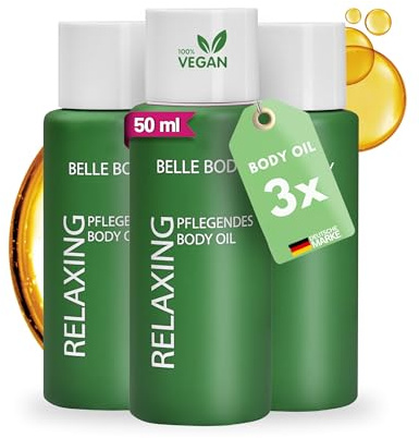Belle Body Pflegendes Body Oil - Körperöl nach der Haarentfernung | Feuchtigkeitsspendendes Körperöl für Gesicht & Körper - Mit natürlichen pflanzlichen Ölen - Gegen Hautirritationen - 50ml
