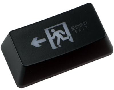 PRETYZOOM Tecla de Repuesto para Teclado Mecánico, Tecla de Retroceso Negra ABS con Perfil Original, Diseño Translúcido para Juegos