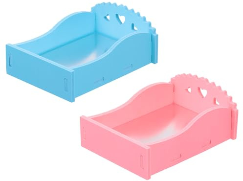 CLISPEED 2 Almohadillas de Cama para Hámster Área de Enfriamiento y Material PVC, Portátil y Estilizada para Descansar en Días Calurosos de Verano Color Aleatorio