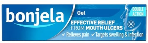 Bonjela 15g Oral Gel - Fast Acting Pain Relief For Mouth Ulcers, Cold Sores, Swelling, Infection, Suitable With Dentures, Adult Treatment, Quick Medication Solution