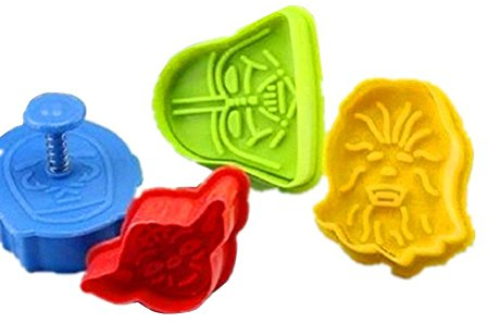 Hotportgift Cookie Cutters Plätzchenformen Keks Ausstechformen - Multicoloured, 4 Stück, Edelstahl