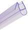 Tira de sellado de HNNHOME para mampara de ducha de 870 mm para cristal recto y curvado de 4-6 mm hasta 8 mm