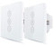 LoraTap ２x Interrupteur Volet Roulant Connecté, Ouverture Réglable, Commutateur Rideau Stores WiFi, Compatible avec Alexa Google Home pour Commande Vocale, Minuterie Intelligent Moteur Mural