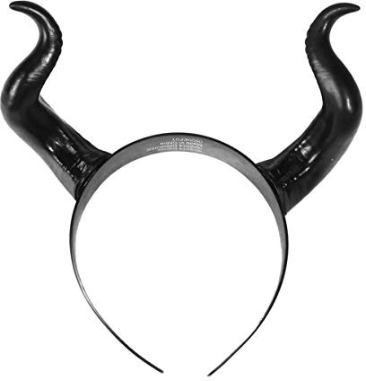 Lurrose Teufel Horn Stirnband Halloween Cosplay Horn Haar Hoop Gothic Dämon Hörner Stirnband für Halloween Kostüm Requisiten