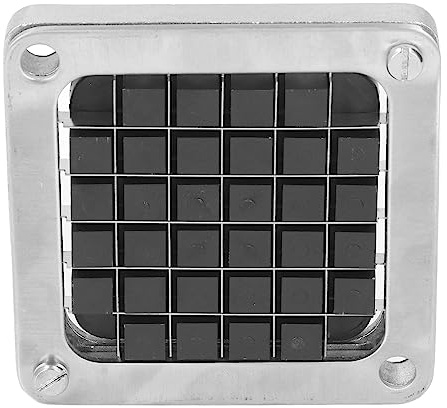 Pyhodi Lame de Rechange pour Coupe-Frites, Assemblage de Lames et Bloc Poussoir pour Coupe-Frites Commercial, Lame de Découpeuse Manuelle de Pommes de Terre en Acier Inoxydable pour (12mm)