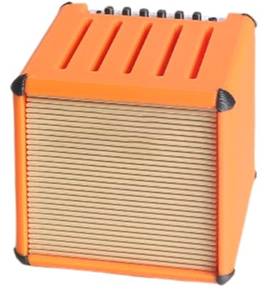 Miniatur Plektrenhalter in Form eines Gitarrenverstärkers | Eleganter Organizer für Musikliebhaber und Musiker, tragbares Gehäuse, große Kapazität, 3D-Druck, Geschenk für, Orange, Se référer au