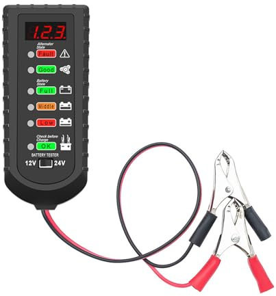 Probador De Carga Batería Automóvil Resistencia 1000A Simulación Arranque Carcasa ABS Resistente A Los Golpes Pantalla LCD Transparente Para Mecánicos Analizadores Batería