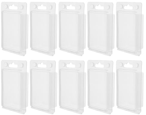 VILLFUL 10 St Transparent Förvaringslåda med Lock Robust och Lätt Plastlåda med Snapstängning för Elektronik Smådelar och Hantverk Skyddar och Spill för Resor och Hemmabruk