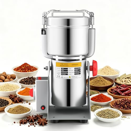 Moulin à Céréales Électrique 800g,Moulin à Grains Portable,Style Oscillant