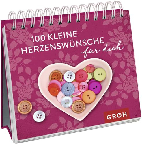 100 kleine Herzenswünsche für dich: Dekoratives Mini-Aufstellbuch mit guten Wünschen und liebevollen Zitaten. Das perfekte Geschenk!