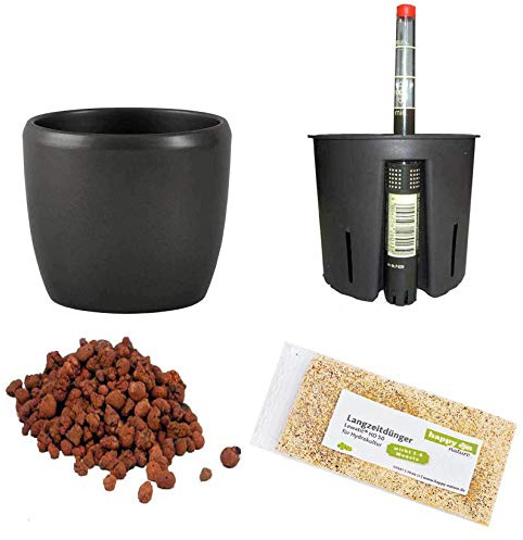Set5 Blumentopf Venus dunkelsilber 09/07 Ø 11.5cm H 08cm+KT+WA+BT+HD50