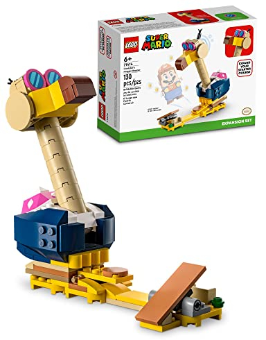 LEGO Super Mario Conkdor's Noggin Bopper Expansion Set 71414, Buildable Toy to Combine with Mario, Luigi or Peach Starter Course, Gift Idea for Kids 6 Plus