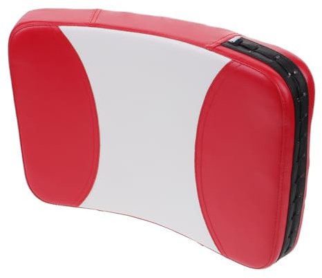 HEMOTON Kick Pad für Boxtraining Atmungsaktives Kickboxing Tool mit Stoßdämpfung für Taekwondo Kickboxen und Tägliches Training Rot Weiß