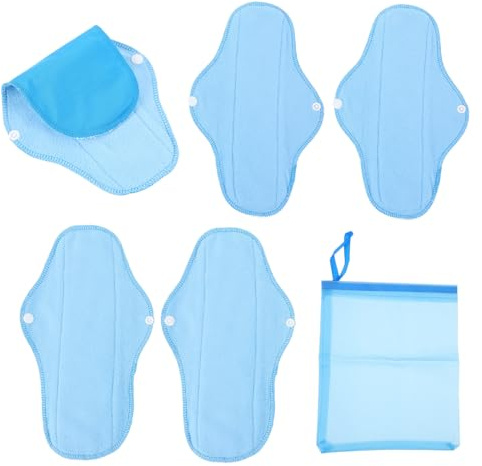 GOOHOCHY Compresas Menstruales Reutilizables de Pul con Forro de Polar Suave para Salud Materna Protección Higiénica Femenina y Masculina para Uso Diario y Postparto