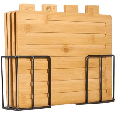 Tabla de cortar carne | Set de 4 accesorios de preparación de comidas - Juego de tablas para picar carne de madera, para familia casa restaurante café apartamento cocina