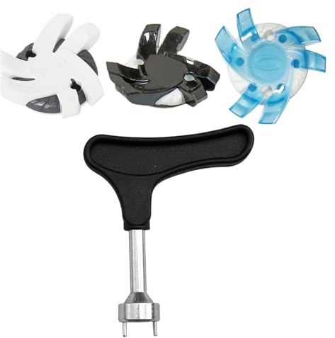 Clavos para Zapatos de Golf - Juego de Clavos de Golf | 12 Tacos Antideslizantes | Herramienta de Tornillo de Llave práctica portátil | Accesorios de Repuesto para cursos de práctica de Calle al Aire