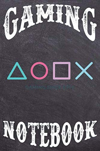 Gaming Notebook: Gamer Journal / Wide Ruled Paper / 6x9 / 200 Pages / Playstation Controller Design