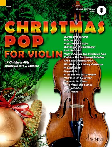Christmas Pop for Violin: 17 Christmas-Hits. 1-2 Violinen. (Umrüster-Konsolidierung)