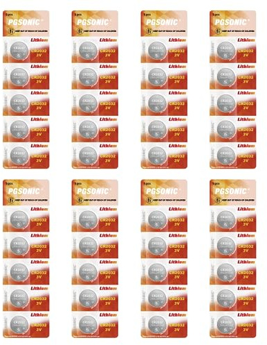 40 Pack CR2032 Batteries, 3V Lithium Coin Battery for Small Electronic Devices, 5 Year Shelf Life