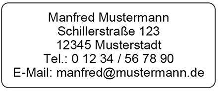 Adressaufkleber Etiketten Aufkleber, 240 Stück, individuell bedruckt mit Ihrem Wunschtext