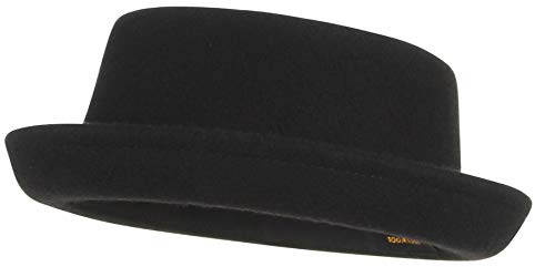 Cloud Kids Pork Pie Hut Herren Damen Fedora Filzhut Schwarz Trilby Hut