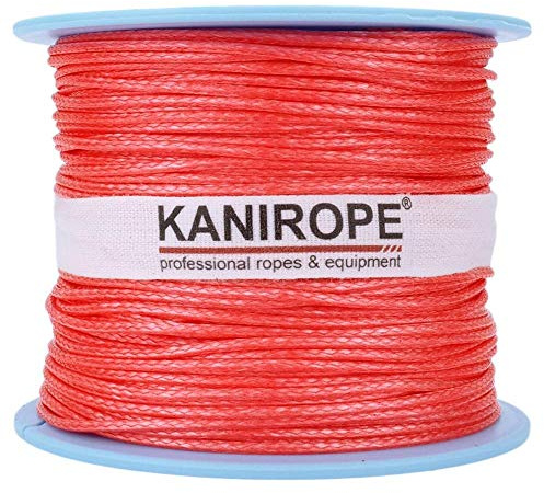 Kanirope® Dyneema Seil PRO 2,5mm 100m Rot 12-fach geflochten SK78 verstreckt beschichtet