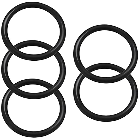 10 joints toriques en caoutchouc nitrile, diamètre du fil 5mm, 50mm OD, Rondelles en caoutchouc nitrile NBR pour étanchéité à l'huile ou à l'air, plomberie professionnelle, réparation de voiture, Noir