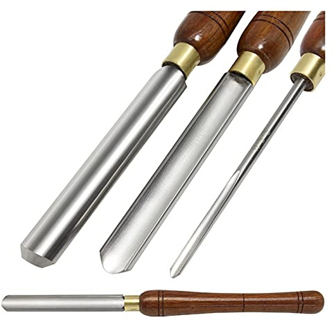 SYHML-SHOP Professional Wood Carving Hand Chisels Set Roughing Spindle Gouge Woodturning Tools 8 22 25mm Woodworking Turning Chisels HSS Blade Walnut Handle (Color : 22mm)
