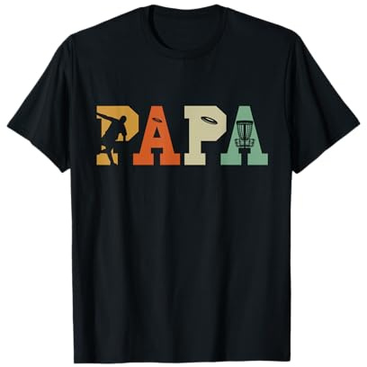 Frolf Flying Disc Golf Papa Disc Sport Papa Discgolf-Spieler T-Shirt
