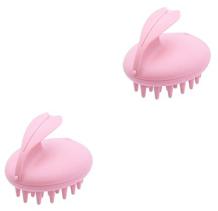 FRCOLOR 2stücke Handheld Kopfhaut Massagegerät Mit Vibration Shampoo Bürste Für Sanfte Kopfhautreinigung Und Geeignet Für Haartypen Verbessert Durchblutung Und Fördert Haarwachstum