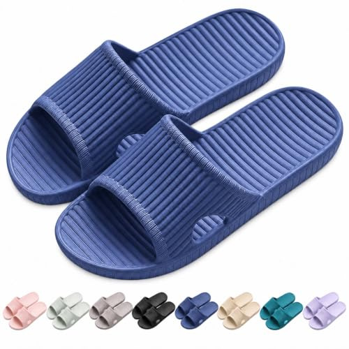Czgcpyc Sandalias de ducha Zapatillas de Ducha Sandalias de Piso Antideslizantes para Interiores y Exteriores Zapatos de baño de Espuma Suave Unisex