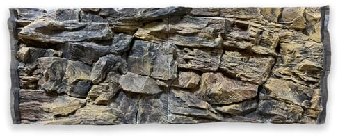 ZooPaul 3D Aquarium Rückwand Struktur Stein 120x50 cm Aquarienhintergrund Hintergrund Terrarium Dekoration