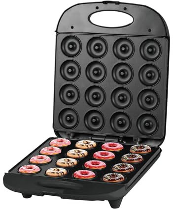 Grande macchina per ciambelle a 16 fori per uso domestico, macchina per torta per la colazione, macchina per torta rotonda, doppia porta, riscaldamento, torta elettrica,A
