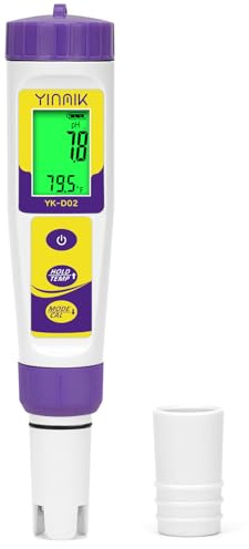 Hydrogen Water Tester, ORP Meter, TDS pH Meter for Drinking Water, YINMIK 6 in 1 pH TDS H2 EC ORP Temp Water Quality Meter, Digital pH PPM EC Monitor