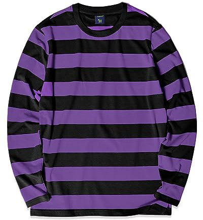 Mens Striped Long Sleeve T Shirt